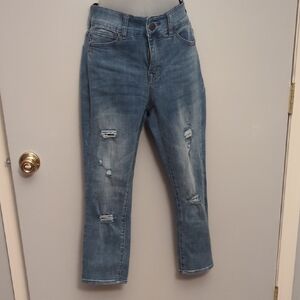 Distressed Blue Women's Jeans